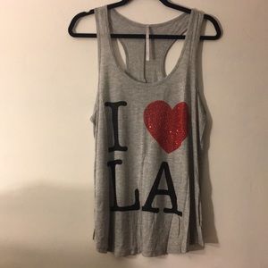 NWOT “I ❤️ LA” tank top